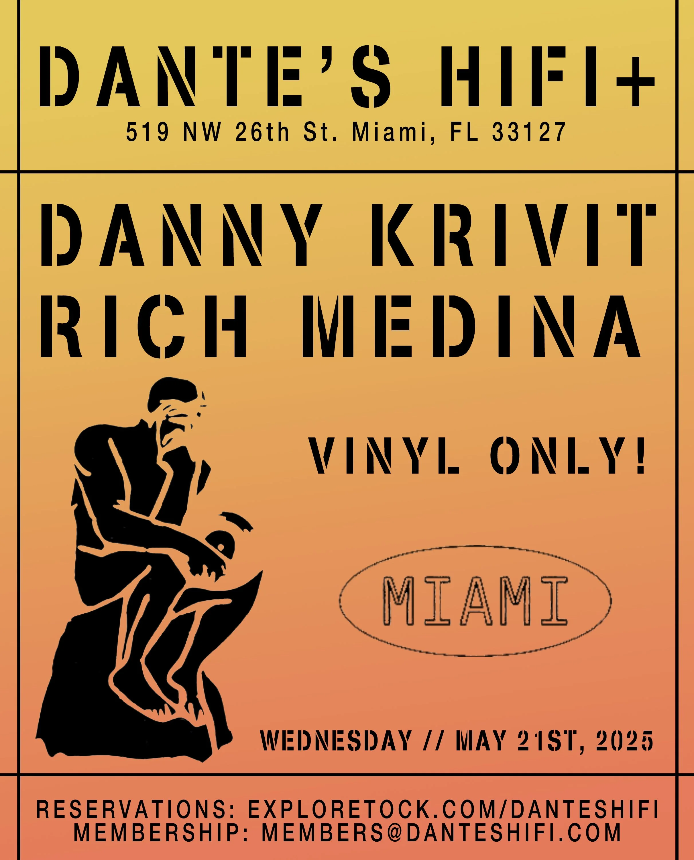 5/21/25 Wednesday, Danny Krivit @ Dante's HiFi, Miami, Florida